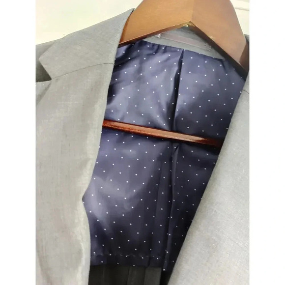 Alton Lane Suit Jacket Sport Blazer Wool Blend Gray Business Tailor Fit  38S - Picture 7 of 7